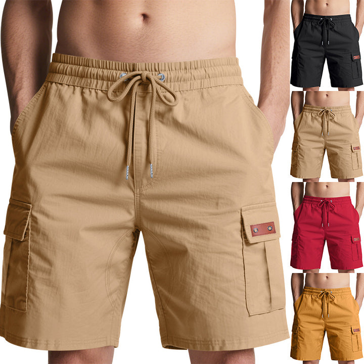 Herren Cargo-Shorts mit elastischem Bund und praktischen Taschen Aliams