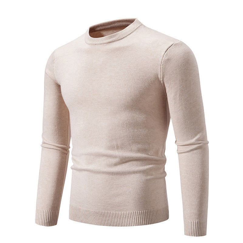 Herren eleganter Rundhals-Pullover aus feiner Baumwolle Aliams