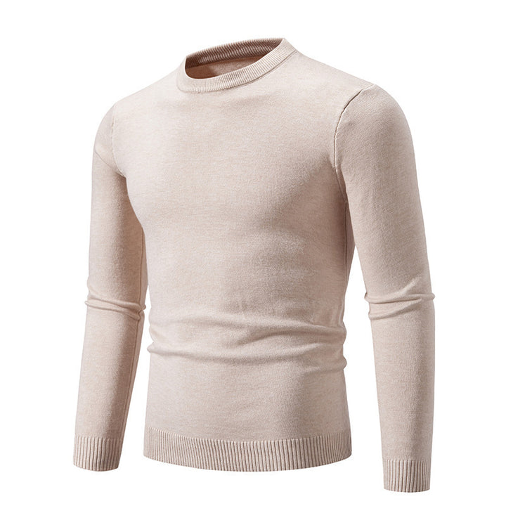 Herren eleganter Rundhals-Pullover aus feiner Baumwolle Aliams