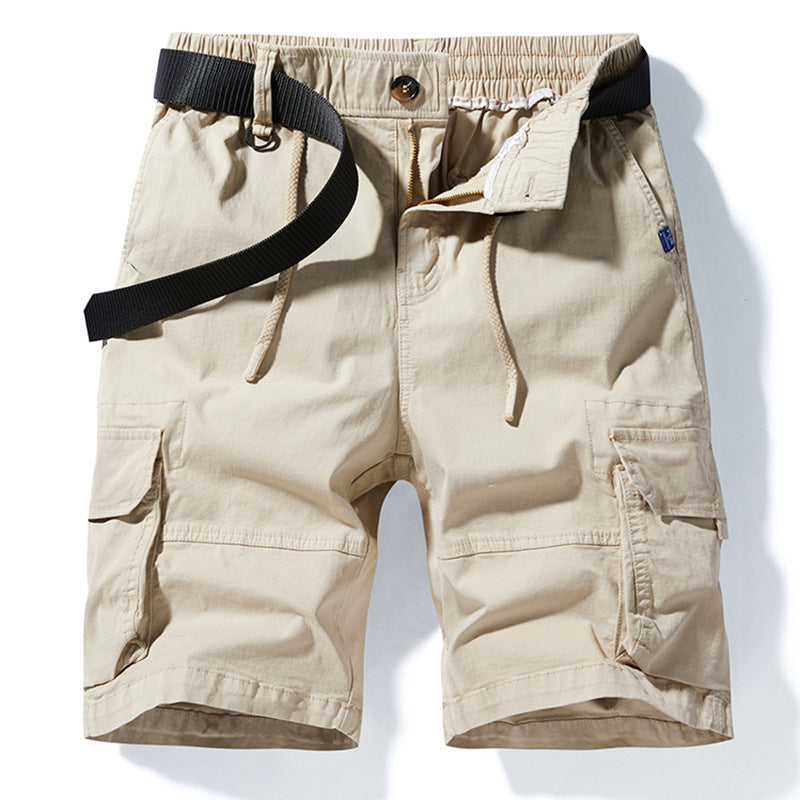 Herren Cargoshorts mit elastischem Bund und vielen praktischen Taschen Aliams