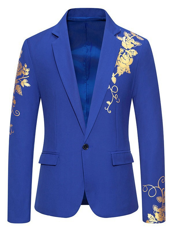 Herren eleganter Blazer mit floralem Design und hochwertiger Verarbeitung Aliams