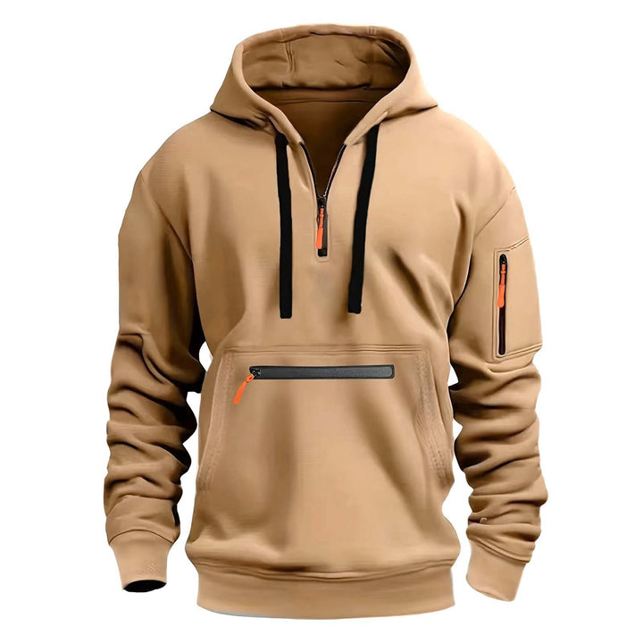 Herren praktischer Zip-Hoodie mit reflektierenden Details und verschiedenen Taschen Aliams