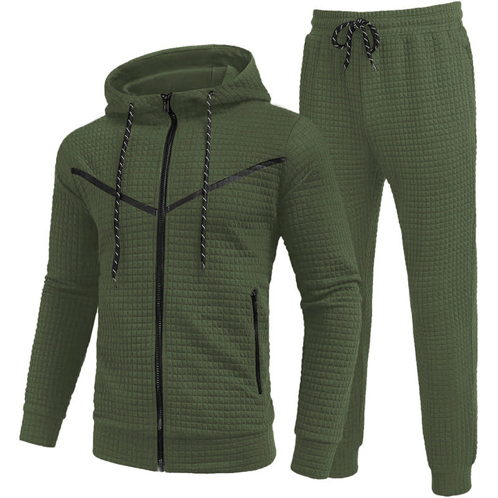 Herren Fleece-Jogginganzug mit strukturiertem Design Aliams