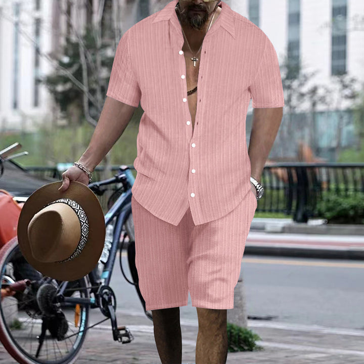 Herren Freizeitanzug im modernen Streifenlook Aliams