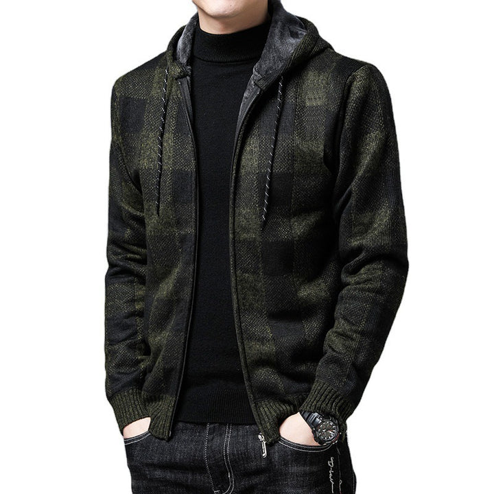 Herren Hooded Strickjacke Aliams