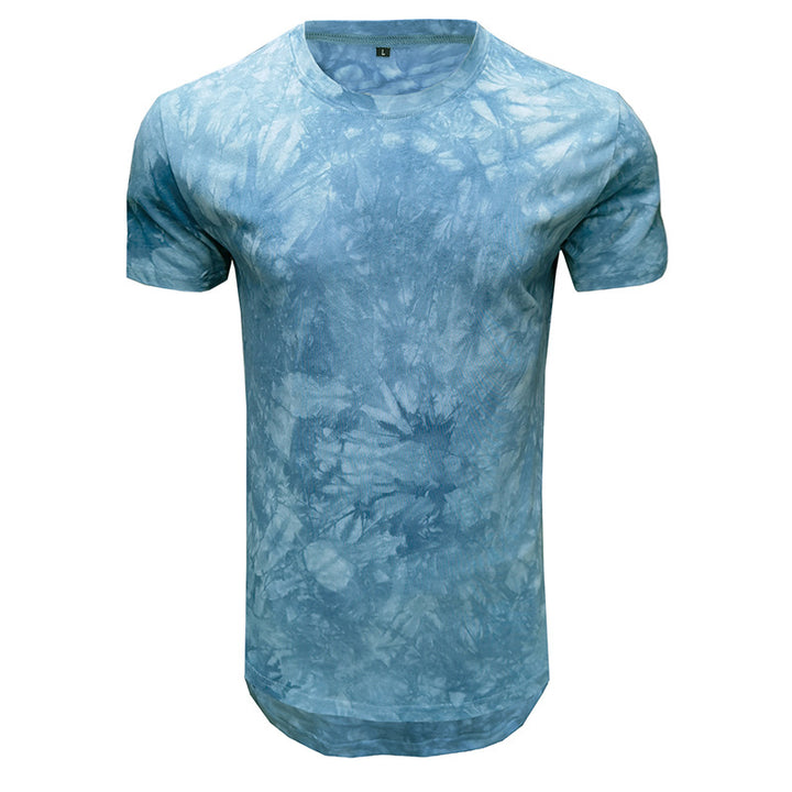Herren T-Shirt mit einzigartigem Batikdesign und Rundhalsausschnitt Aliams