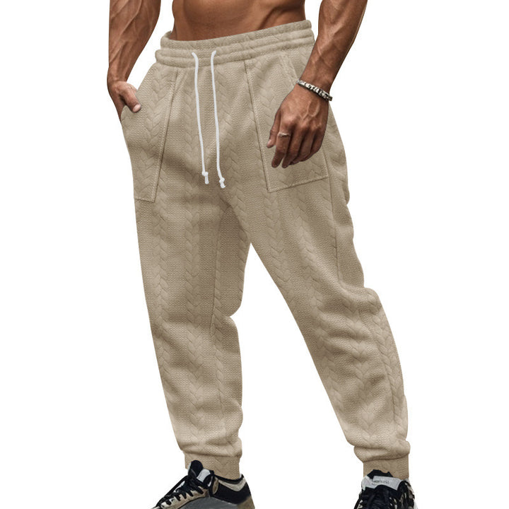 Herren stylische lockere Jogginghose mit seitlichen Taschen Aliams