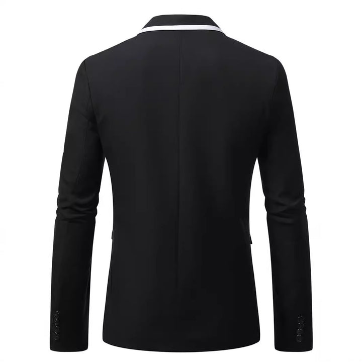Herren eleganter Anzug mit kontrastierendem Revers Aliams