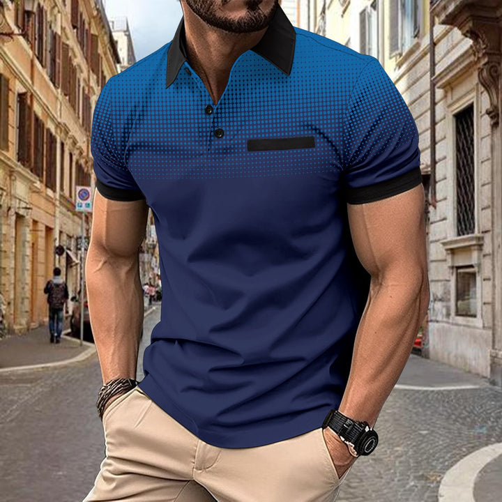 Herren Poloshirt mit modernen Designelementen und stylischen Akzenten Aliams