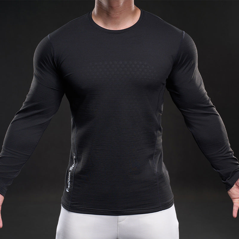 Herren atmungsaktives Langarm-Funktionsshirt Aliams