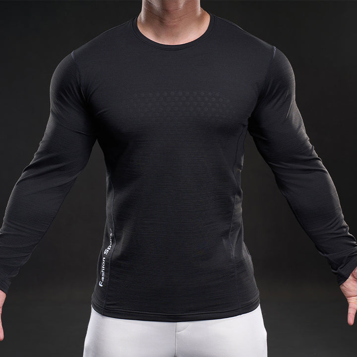 Herren atmungsaktives Langarm-Funktionsshirt Aliams