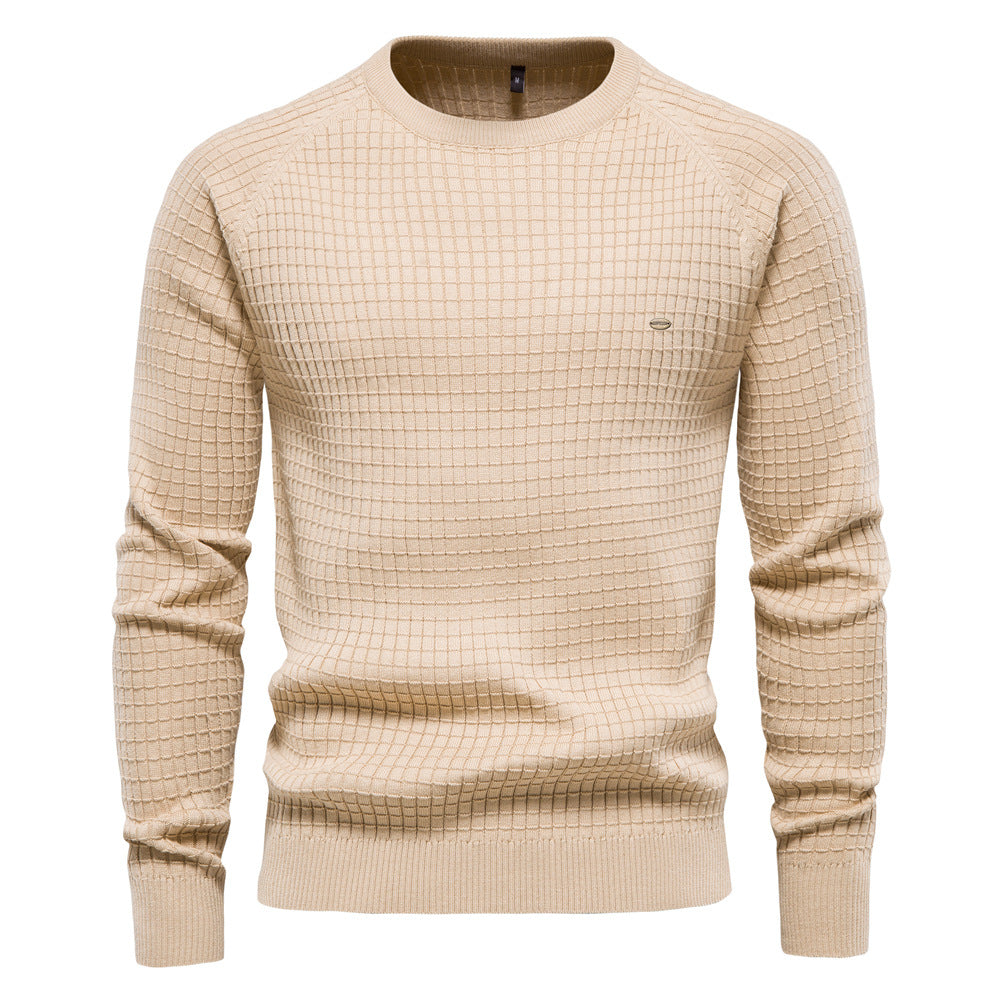 Herren strukturiertes Rundhals Sweatshirt mit modernem Design Aliams