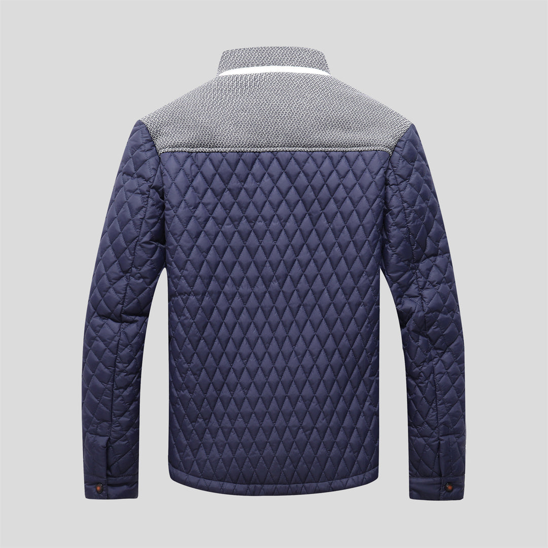 Herren gesteppte Übergangsjacke mit modernem Kragen Aliams