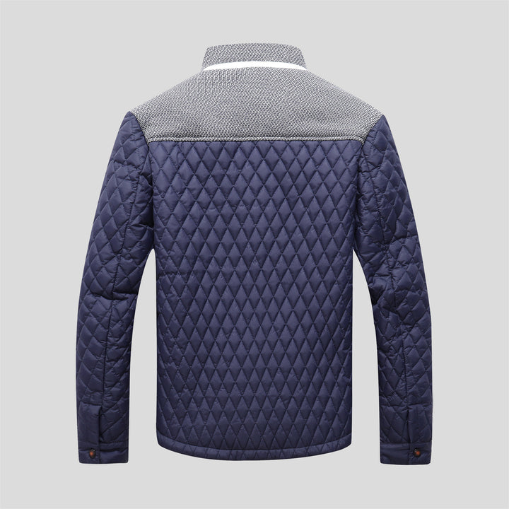 Herren gesteppte Übergangsjacke mit modernem Kragen Aliams