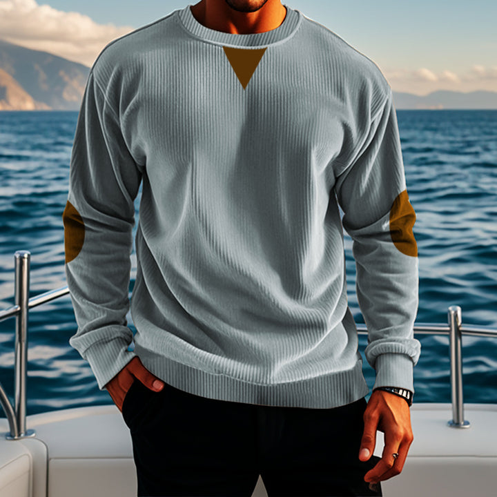 Herren komfortabler Fleece-Pullover mit Struktur Aliams