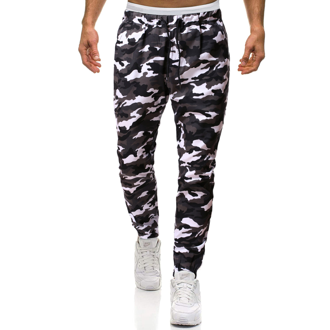 Herren Cargohose mit stylischem Camouflage-Design und elastischem Bund Aliams