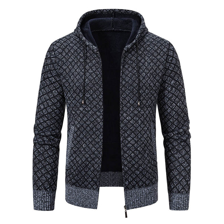 Herren Kapuzenjacke mit strukturiertem Design und eleganten Akzenten Aliams