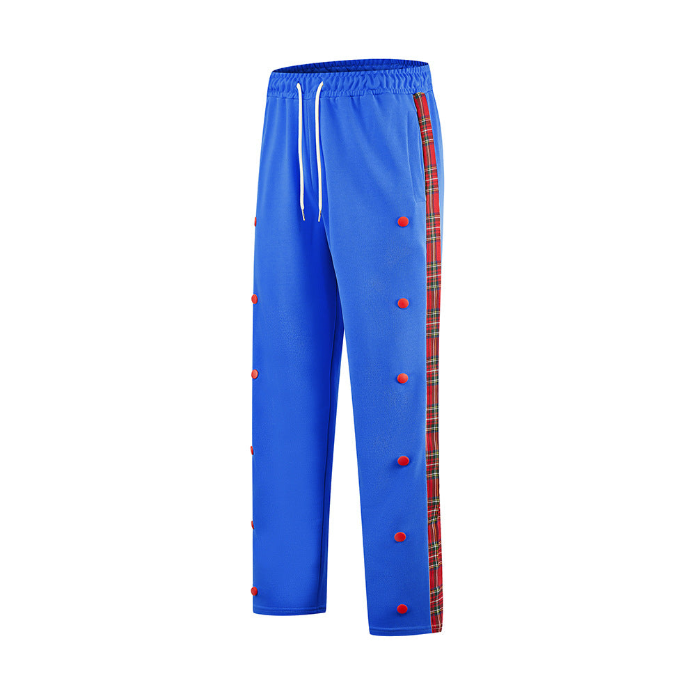 Herren Sportliche Jogginghose mit Druckknopf-Design und elastischem Bund Aliams