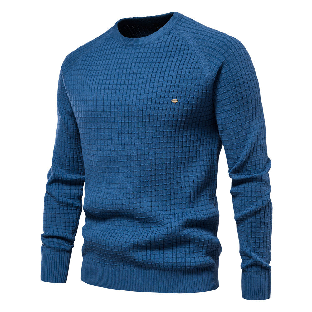 Herren strukturiertes Rundhals Sweatshirt mit modernem Design Aliams
