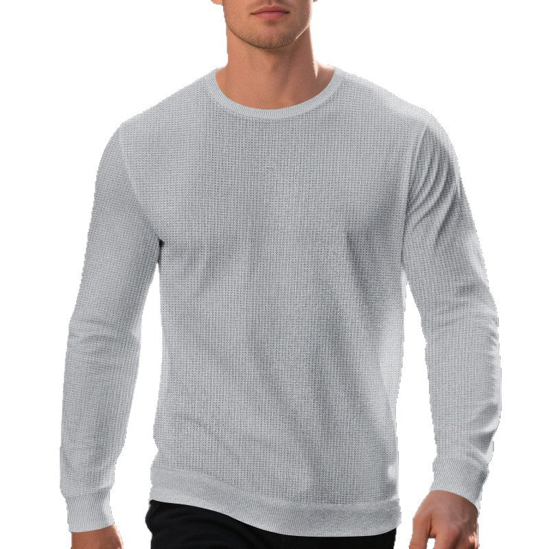 Herren elegantes Langarmshirt mit strukturiertem Design Aliams