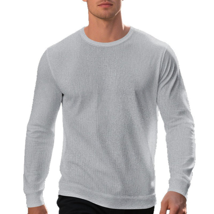 Herren elegantes Langarmshirt mit strukturiertem Design Aliams