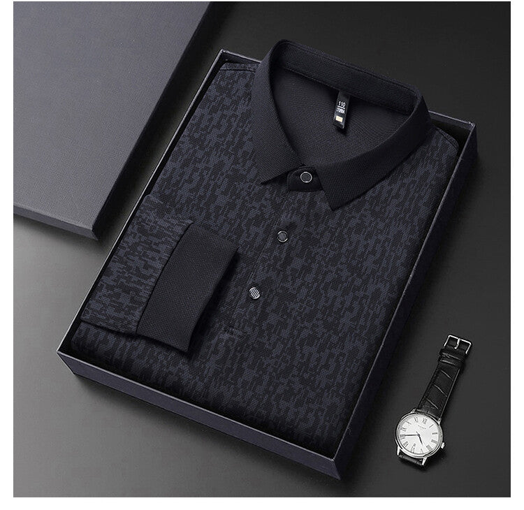 Herren elegantes Poloshirt mit strukturiertem Design Aliams