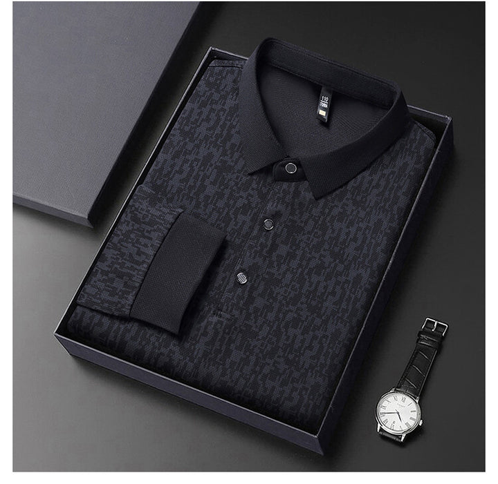 Herren elegantes Poloshirt mit strukturiertem Design Aliams