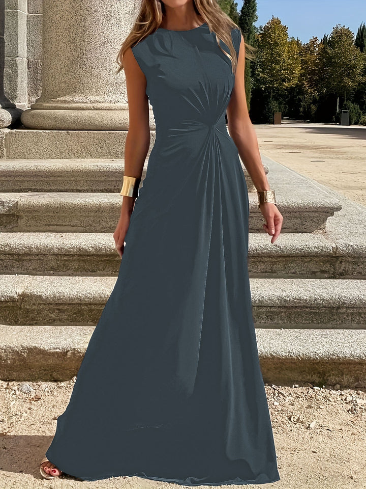 Damen Elegantes Abendkleid mit Schickem Faltenwurf und Figurbetontem Schnitt Aliams
