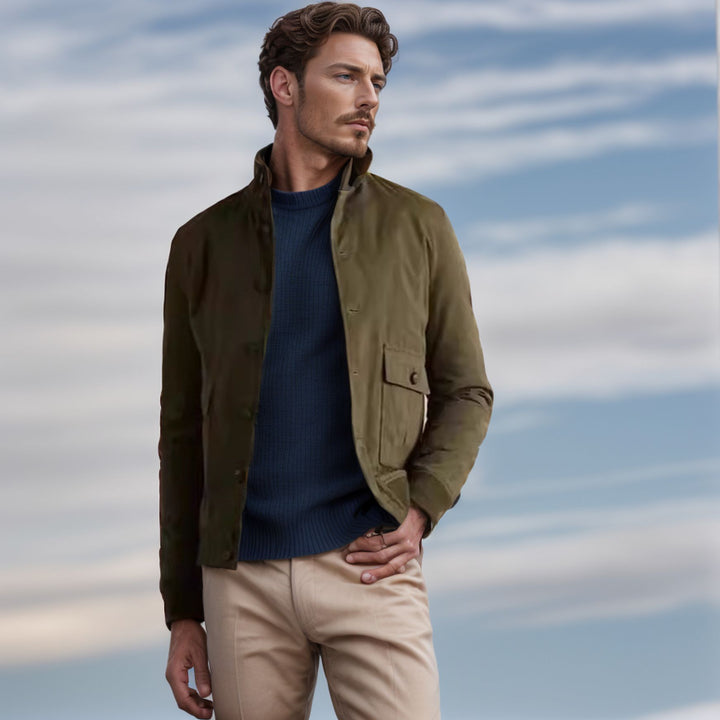 Herren robuste Utility-Jacke mit praktischen Taschen Aliams