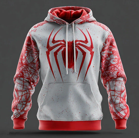 Herren Kapuzenpullover mit modernem Spider-Man-Design Aliams