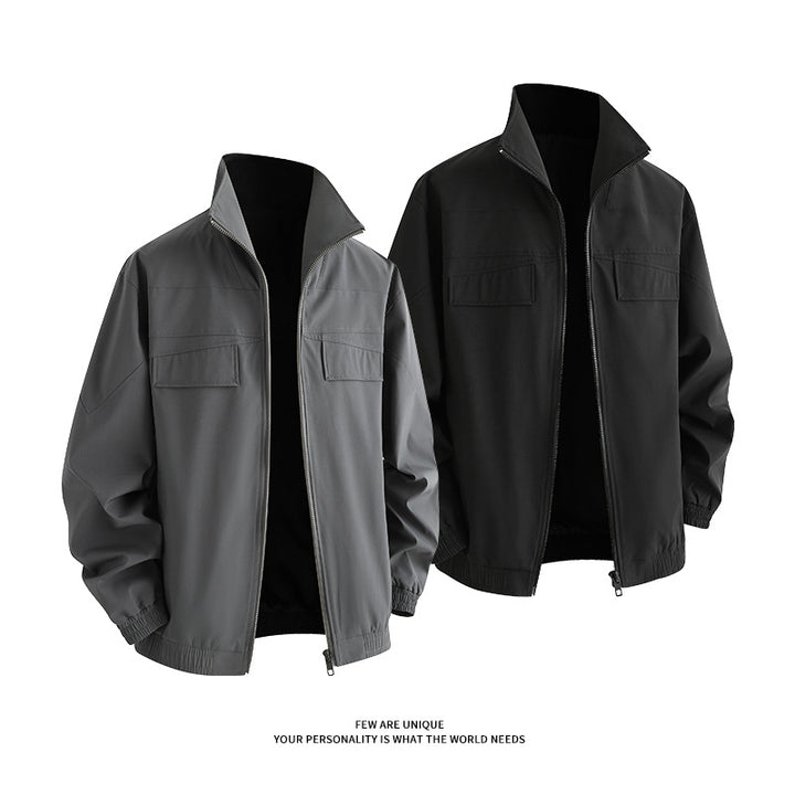 Herren Freizeitjacke mit praktischen Taschen und hohem Kragen Aliams