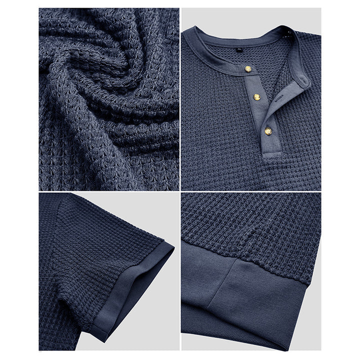 Herren Kurzarm-Shirt mit Knopfleiste Aliams