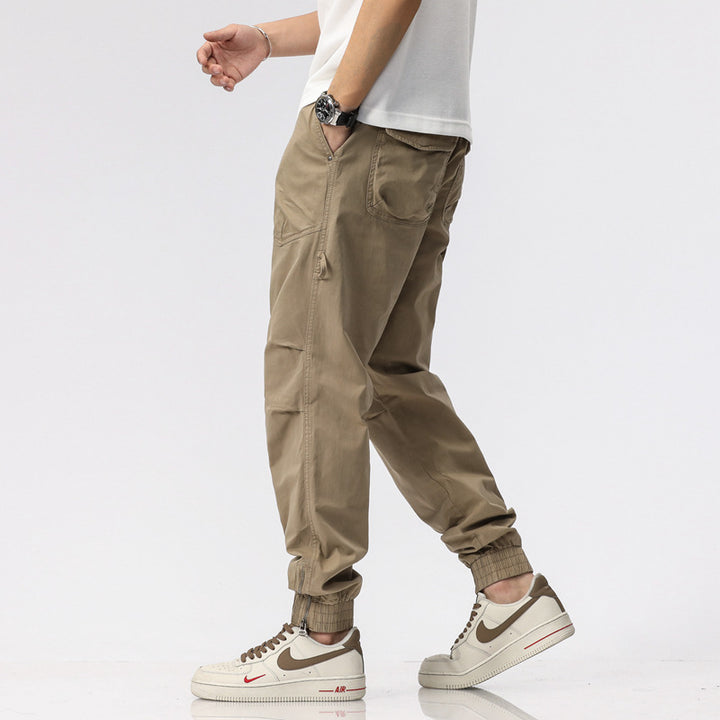 Herren Cargohose mit praktischen Taschen und elastischem Bund Aliams
