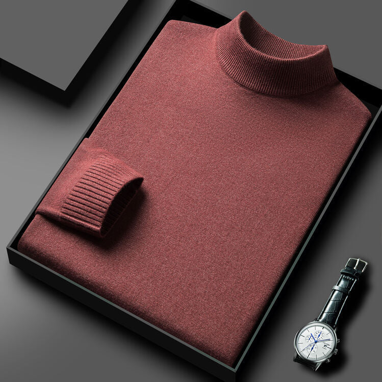 Herren eleganter Pullover mit hochgeschlossenem Kragen Aliams