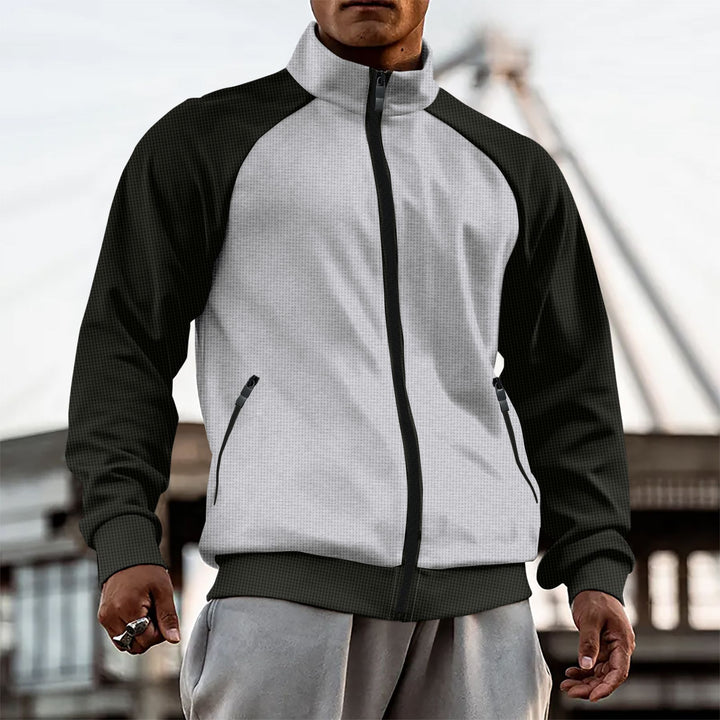 Herren Sportjacke mit hochschließendem Kragen und ergonomischen Einsätzen Aliams