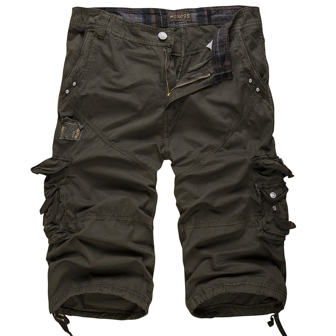 Herren Cargoshorts mit multifunktionalen Taschen und verstellbarem Bund Aliams