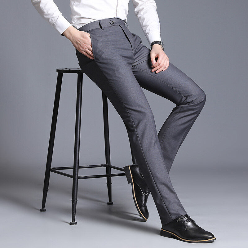 Herren elegante Slim-Fit Anzughose Aliams