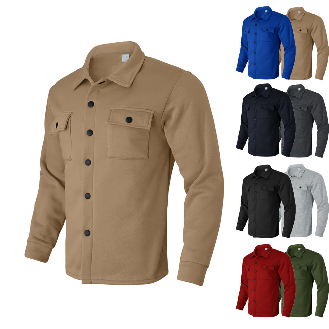 Herren Freizeithemd mit verschließbaren Brusttaschen Aliams