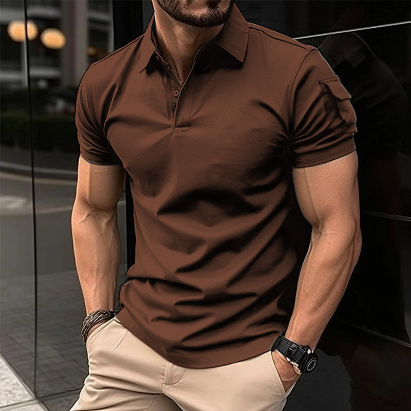 Herren Performance Polo-Shirt mit Utility-Taschen Aliams