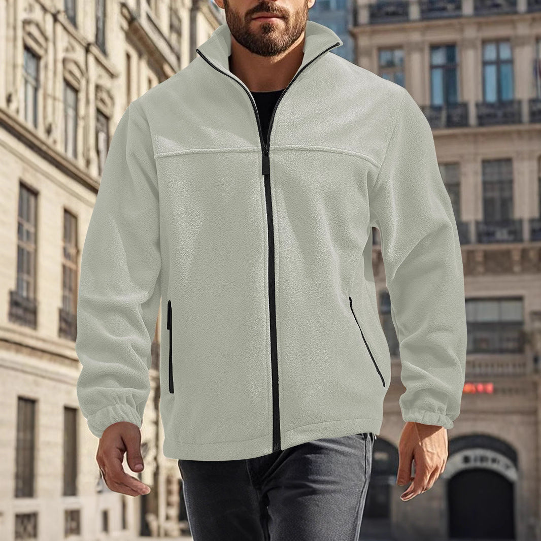 Herren Fleecejacke mit hohem Kragen Aliams