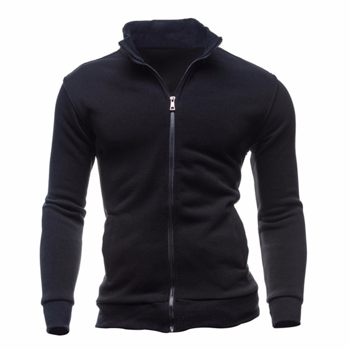 Herren sportlicher Stehkragenpullover Aliams