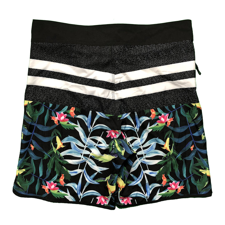 Herren Badeshorts mit modischem Floral-Design und schnelltrocknendem Material Aliams