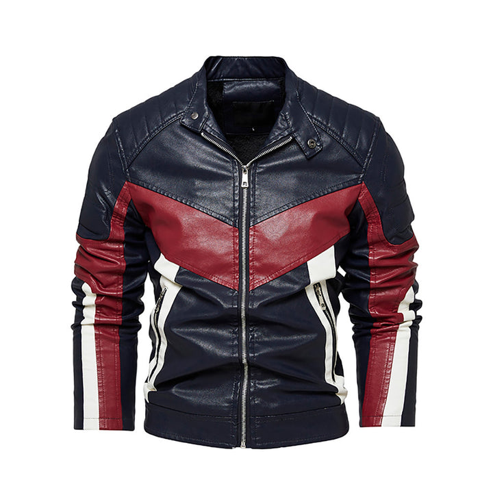 Herren stilvolle Bikerjacke aus hochwertigem Leder Aliams