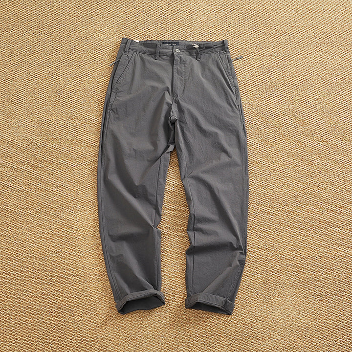 Herren Chino-Hose mit elastischem Bund und praktischen Eingrifftaschen Aliams