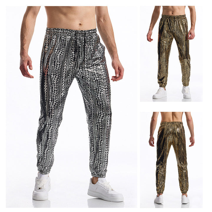 Herren Glamouröse Pailletten-Jogginghose Aliams