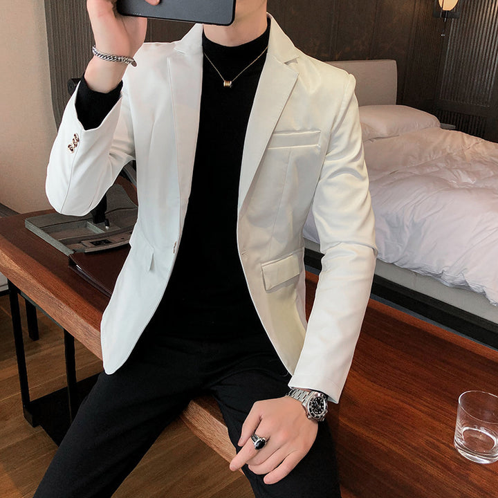 Herren Eleganter Blazer mit schmaler Passform Aliams