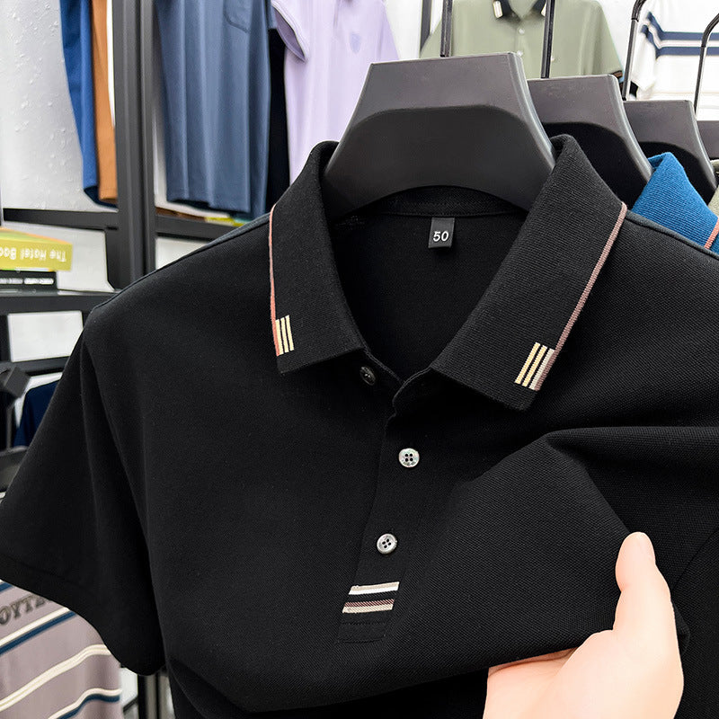 Herren Poloshirt mit strukturierter Piqué-Oberfläche und eleganten Kontrastdetails Aliams