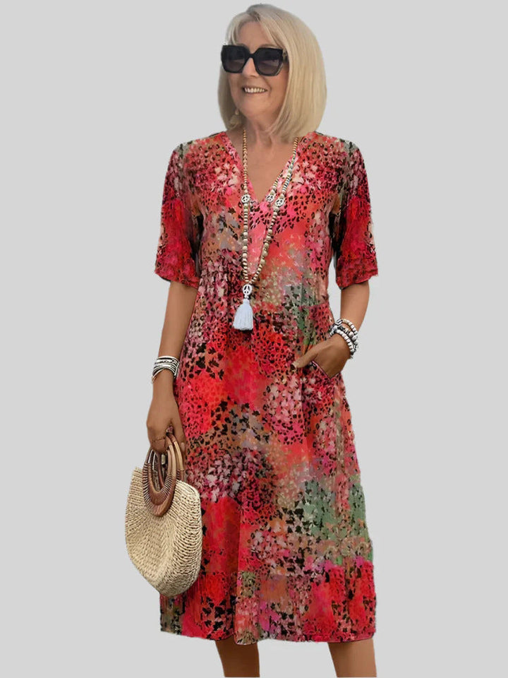 Damen Luftiges Sommerkleid Aliams