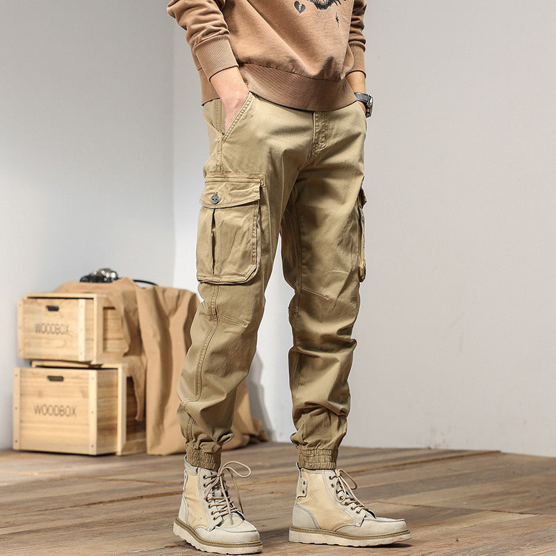 Herren cargo-hose mit elastischem Bund und praktischen Seitentaschen Aliams