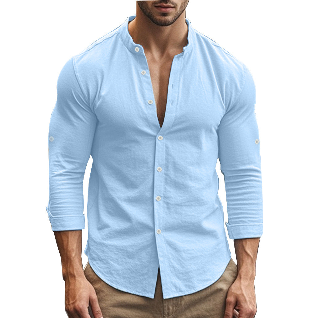 Herren Slim Fit Hemd Aliams